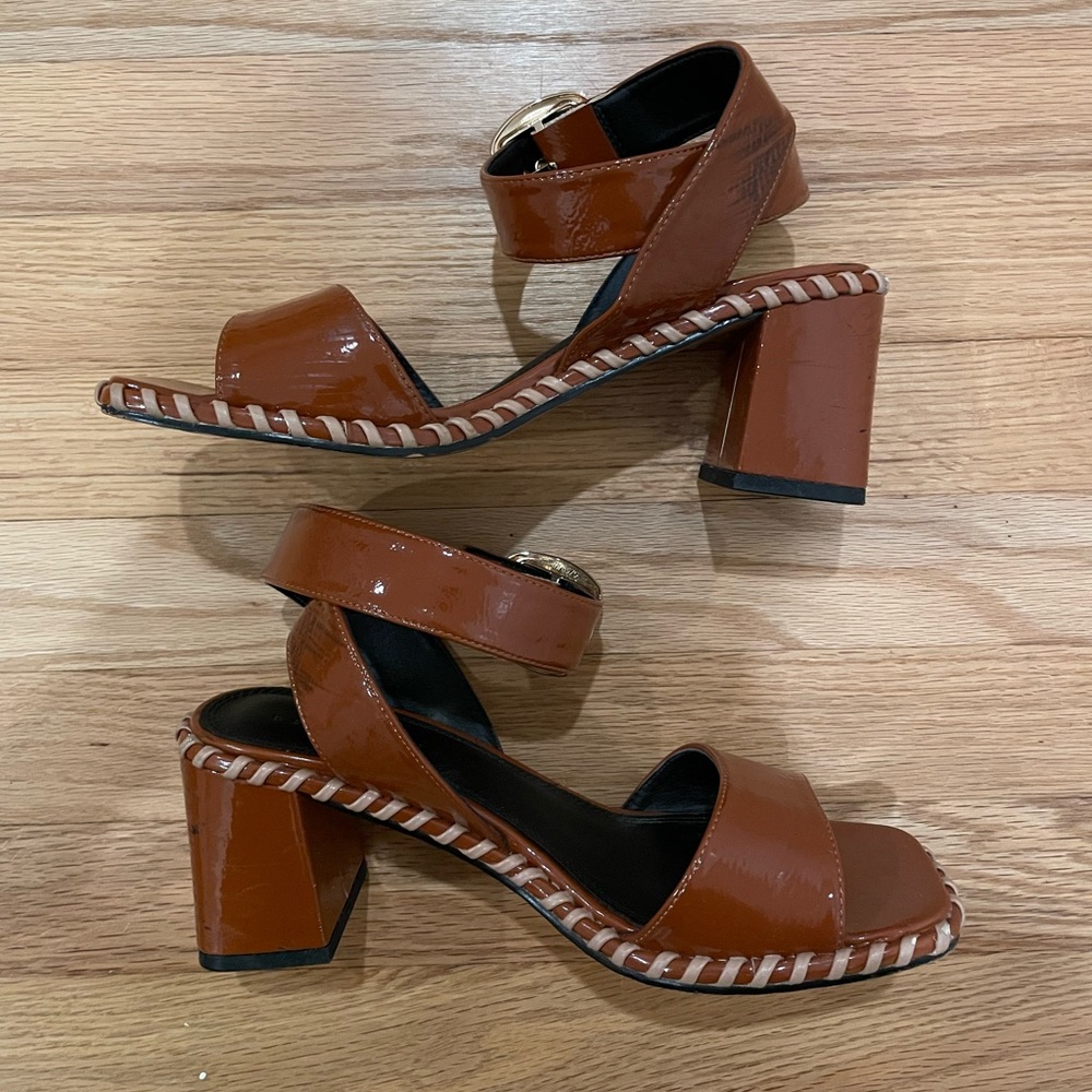 ASOS DESIGN Harvest Block Heel in Tan - Picture 7 of 9